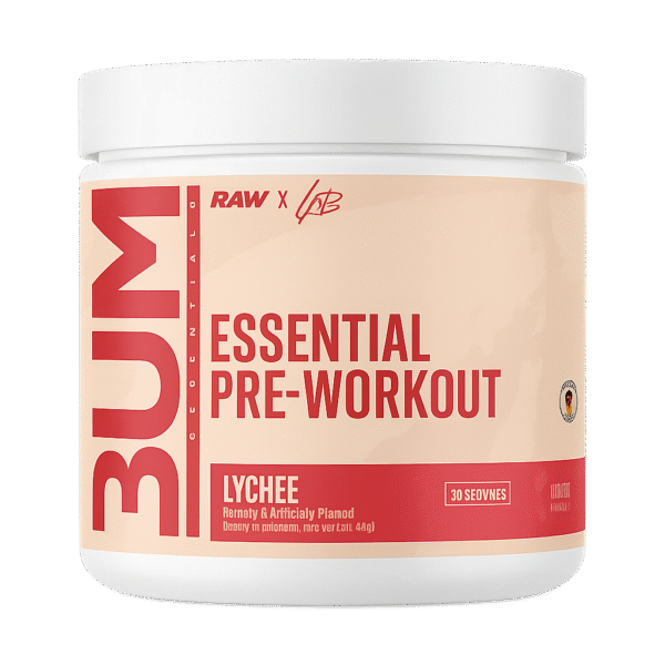 tama;o adecuado ⚡ Essential Pre-Workout – Sabor Lychee 🍒