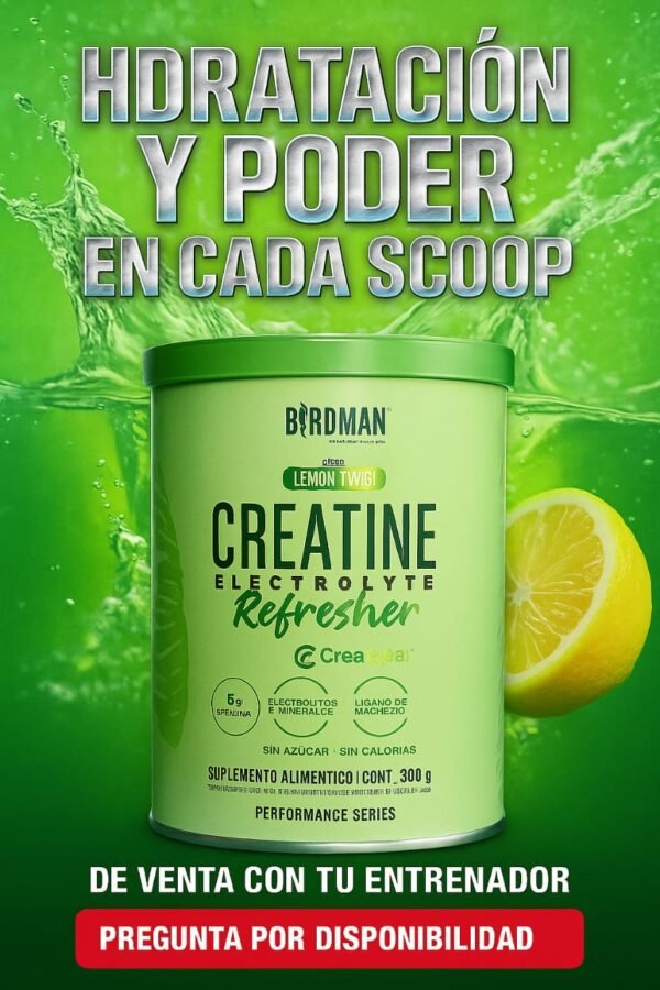 Creatina Birdman Sabor Limón con Electrolitos 🦅💪