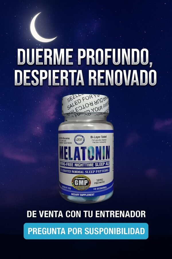 Melatonina E Melatonin – Tu descanso profundo y natural 🌙✨